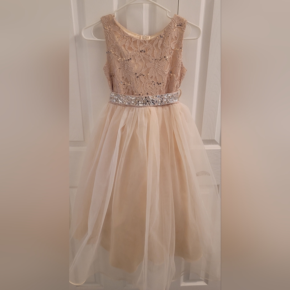 Girls dress (kinda like rose gold)